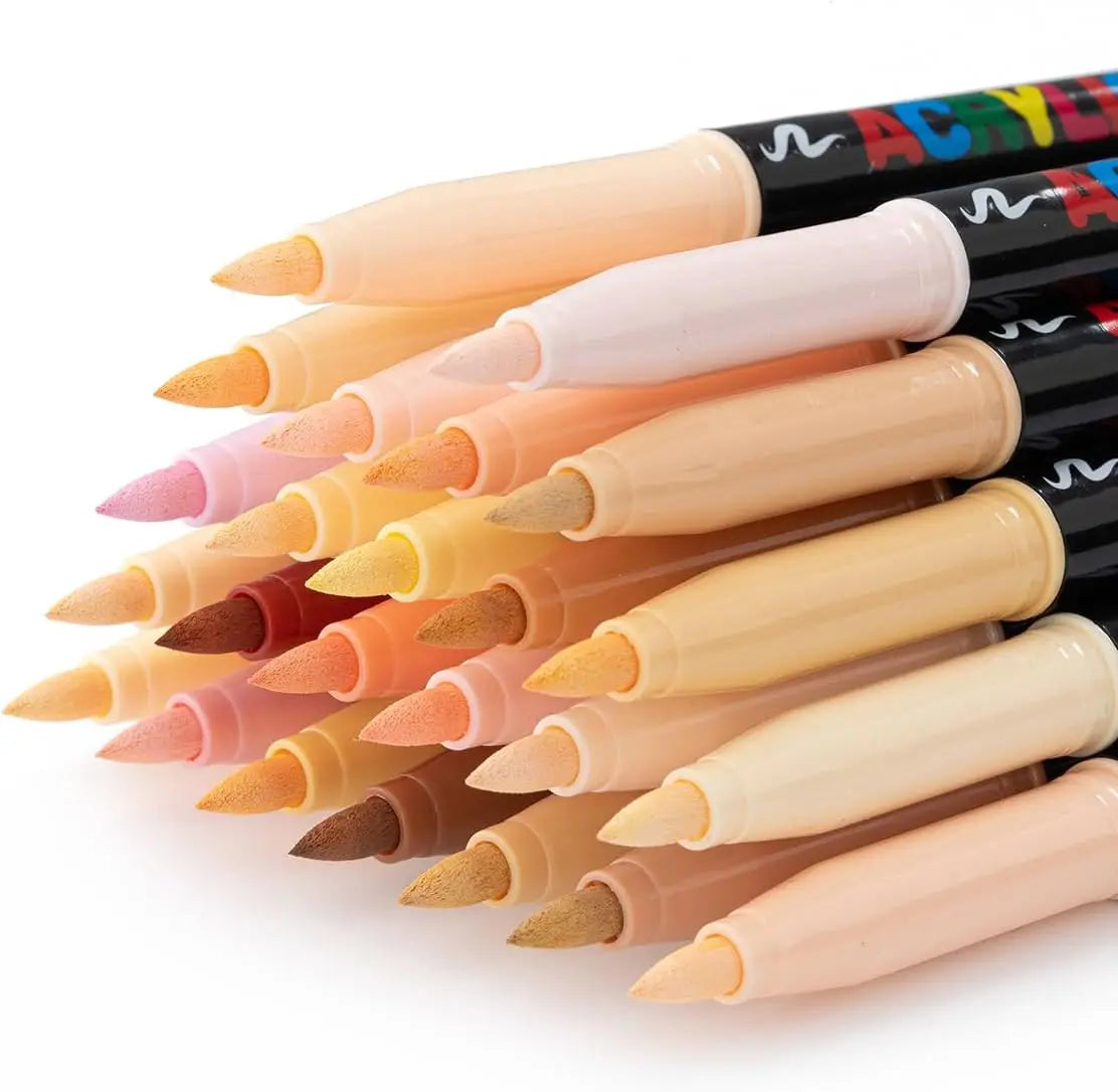 12/24 Colors Straight Liquid Soft Bush Markers
